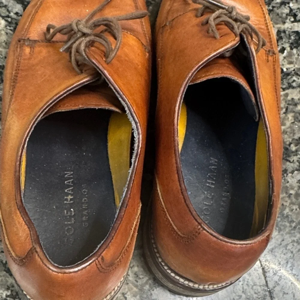 Cole Haan Grandos Brown Leather Oxfords EUC 8.5